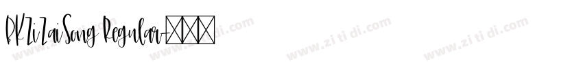 BKZiZaiSong Regular字体转换